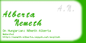 alberta nemeth business card